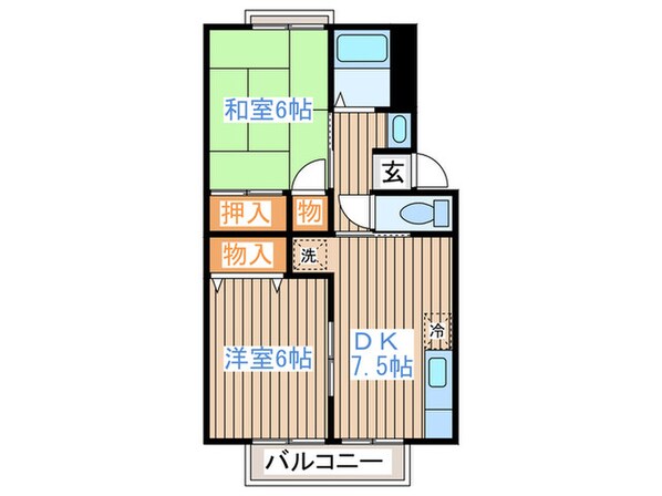 トゥインクルコート文化町３番館の物件間取画像